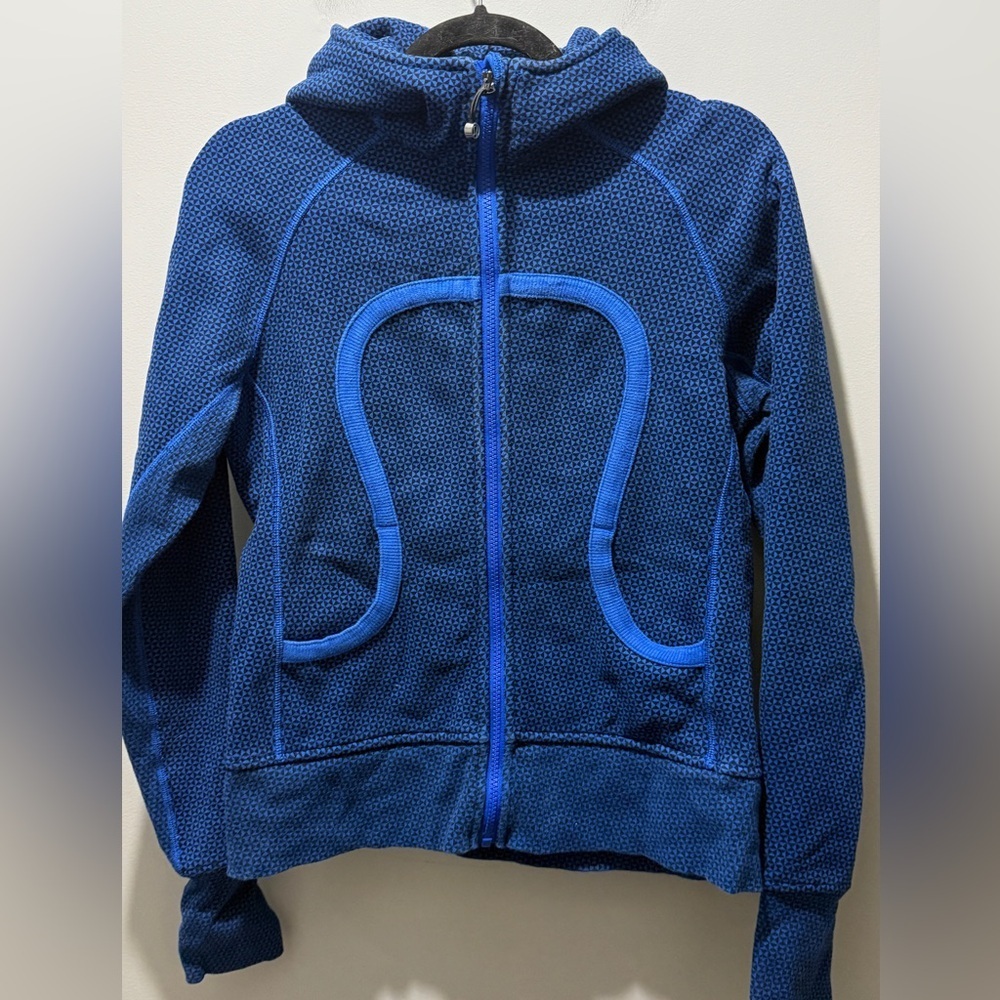 Lululemon Scuba Zip Up Hoodie - Double Diamond Baroque Blue - Picture 2 of 6
